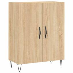Berkfield Home Highboard Sonoma Oak 69.5x34x180 cm Engineered Wood in Light Oak - thumbnail 7
