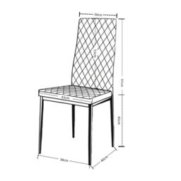 Outdoor Living Emily Leather Comfort Dining Chairs - Champaigne - Set of 4 in Natural - thumbnail 6