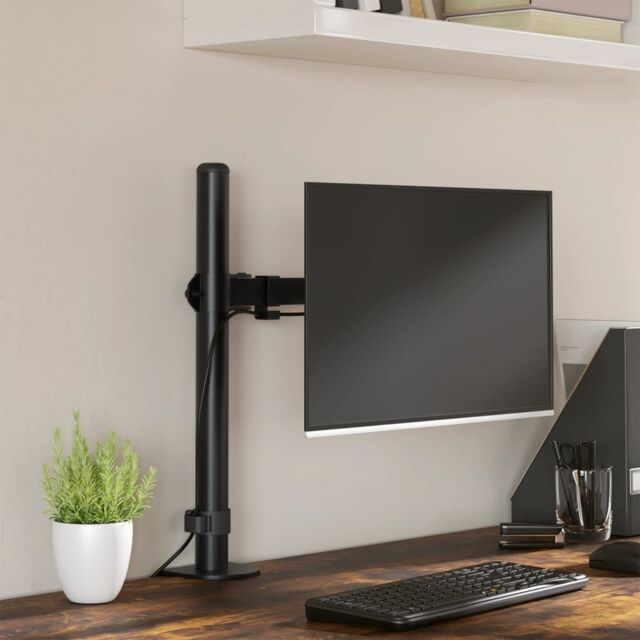 Berkfield Home Monitor Mount Black Steel VESA 75/100 mm - image 1