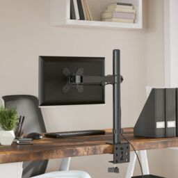 Berkfield Home Monitor Mount Black Steel VESA 75/100 mm - thumbnail 4