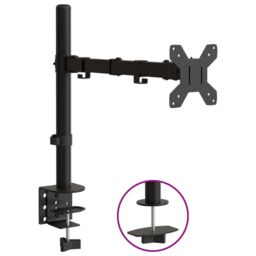 Berkfield Home Monitor Mount Black Steel VESA 75/100 mm - thumbnail 2
