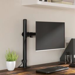 Berkfield Home Monitor Mount Black Steel VESA 75/100 mm - thumbnail 1