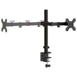 Berkfield Home Monitor Mount Black Steel VESA 75/100 mm - thumbnail 8