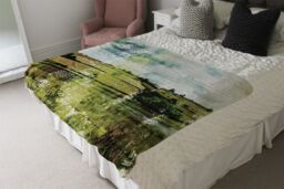 Benjamin Tate Design Classic Lake View Blanket in Natural - Size: 120 cm x 150 cm - thumbnail 3