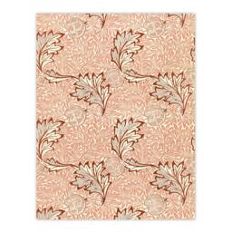 "Artery8 Apple & Leaves Pattern Vintage Wall Art Print William Morris in Brown - Size: W12"" x H16""" - thumbnail 1