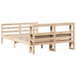 Berkfield Home Bed Frame with Headboard without Mattress 140x190 cm in Brown - thumbnail 6