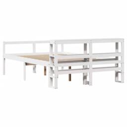 Berkfield Home Senior Bed with Headboard without Mattress White 120x200 cm - Size: Small Double - thumbnail 6