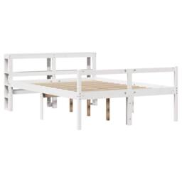Berkfield Home Senior Bed with Headboard without Mattress White 120x200 cm - Size: Small Double - thumbnail 3