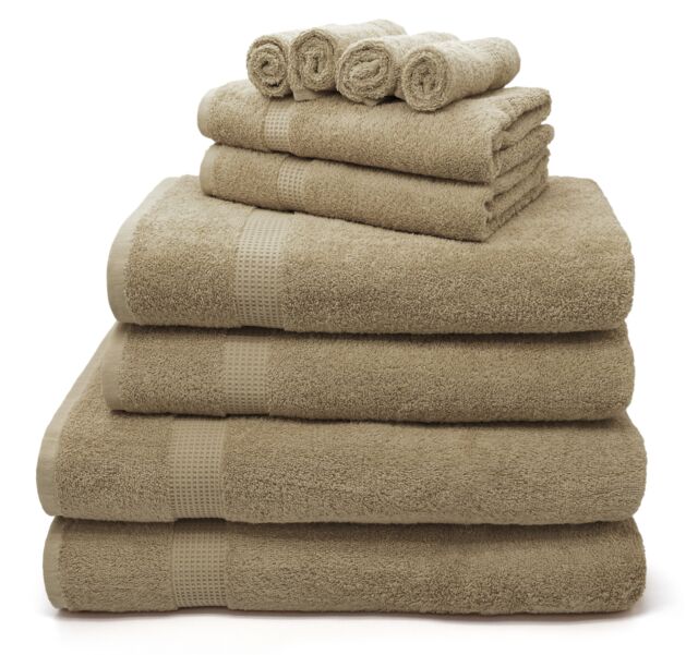 Velosso Luxury 100% Egyptian Cotton Towels 550gsm - Soft & Absorbent Cotton Towels in Natural