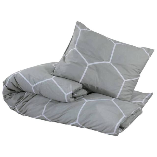 Berkfield Home Elegant Duvet Cover Set Grey 200x200 cm Cotton - image 1
