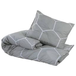 Berkfield Home Elegant Duvet Cover Set Grey 200x200 cm Cotton - thumbnail 1