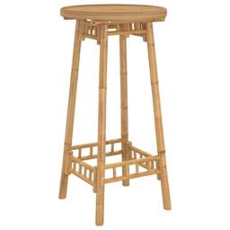 Berkfield Home 3 Piece Outdoor Bar Set Foldable Bamboo in Brown - thumbnail 6