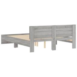 Berkfield Home Durable Bed Frame without Mattress Grey Sonoma 140x200 cm - thumbnail 7