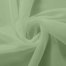 Luxury Living Voile Tab Top Curtain Pair with Crystal Tie Backs Sheer Window Panels in Lime - Size: 145 cm width x 122 cm drop - thumbnail 4