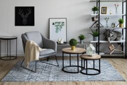 RugsX Valencia Rug in Blue - Size: 80 cm x 150 cm - thumbnail 4