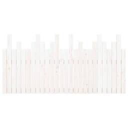 Berkfield Home Wall Headboard White 166x3x80 cm Solid Wood Pine - Size: 166 x 3 x 80 cm - thumbnail 5