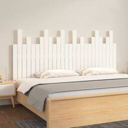 Berkfield Home Wall Headboard White 166x3x80 cm Solid Wood Pine - Size: 166 x 3 x 80 cm - thumbnail 2