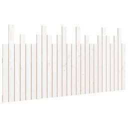 Berkfield Home Wall Headboard White 166x3x80 cm Solid Wood Pine - Size: 166 x 3 x 80 cm - thumbnail 1