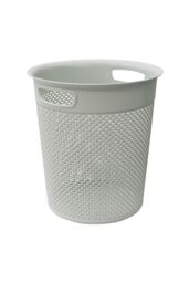 JVL Droplette Toilet Brush & Round Bin Set in Light Grey - thumbnail 3