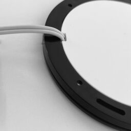 Loops 1x MATT BLACK Ultra-Slim Round Under Cabinet Kitchen Light & Driver Kit - Natural White Diffused LED - thumbnail 4