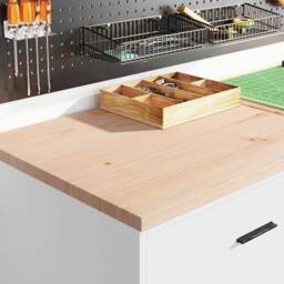 Berkfield Home Garage Storage Cabinet White 60x51x85 cm Solid Wood Pine - Size: 60 x 51 x 85 cm - thumbnail 4