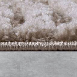 THE RUGS Chappe High Pile Rug Runner Soft Geometric Polyester Shaggy Rug in Beige - Size: 80 cm x 120 cm - thumbnail 4