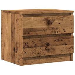 Berkfield Home Bedside Cabinets 2 pcs Old Wood 50x40x43.5 cm Engineered Wood in Brown - thumbnail 4
