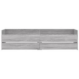 Berkfield Home Bed Frame with Drawers without Mattress Grey Sonoma 90x200 cm - thumbnail 6