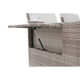 Furniture Maxi Galle 5-Piece Rattan Sofa Set Garden Chair Storage Daybed Set in Beige - thumbnail 8