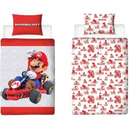 Mario Kart Reversible Duvet Set - Size: Single