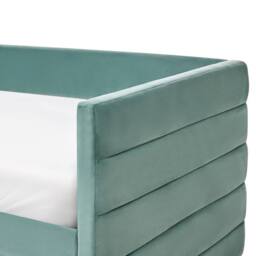 Wyld and Coco Mint Green Velvet Daybed 3ft Single Quilted Upholstery and Drawers - thumbnail 9