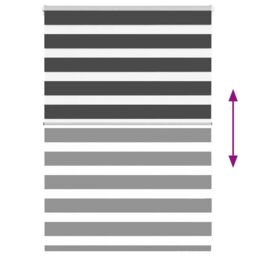 Berkfield Home Zebra Blind Black 115x100 cm Fabric Width 110.9 cm Polyester - thumbnail 5