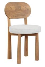 IH Design Ajmer Solid Wood Dining Chair ( Set of 2) in Tan - thumbnail 3