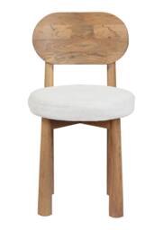 IH Design Ajmer Solid Wood Dining Chair ( Set of 2) in Tan - thumbnail 2