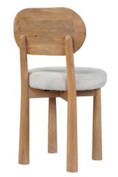 IH Design Ajmer Solid Wood Dining Chair ( Set of 2) in Tan - thumbnail 4