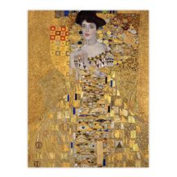 Artery8 Gustav Klimt Framed Wall Art Print Portrait of Adele Bloch Bauer I in Gold - Size: A4 - thumbnail 3