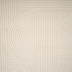 Kukoon Retro Silver Grey Modern Abstract Living Area Runner Rug - Size: 120 cm x 170 cm - thumbnail 4
