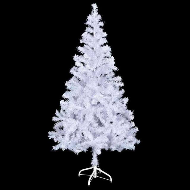 Berkfield Home Beautiful Artificial Pre-lit Christmas Tree with Ball Set 150cm 3 in White - image 1