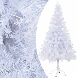 Berkfield Home Beautiful Artificial Pre-lit Christmas Tree with Ball Set 150cm 3 in White - thumbnail 3