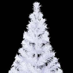Berkfield Home Beautiful Artificial Pre-lit Christmas Tree with Ball Set 150cm 3 in White - thumbnail 5