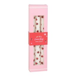 Something Different Love Bug Ladybird Taper Candle (Pack of 3) in White - thumbnail 4