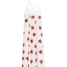 Something Different Love Bug Ladybird Taper Candle (Pack of 3) in White - thumbnail 3