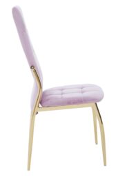 Orsina Velvet Dining Chair, Modern Dining Chair, Velvet Upholstered Dining Chair for Home in Purple - thumbnail 3