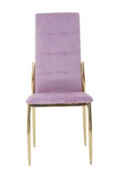 Orsina Velvet Dining Chair, Modern Dining Chair, Velvet Upholstered Dining Chair for Home in Purple - thumbnail 2