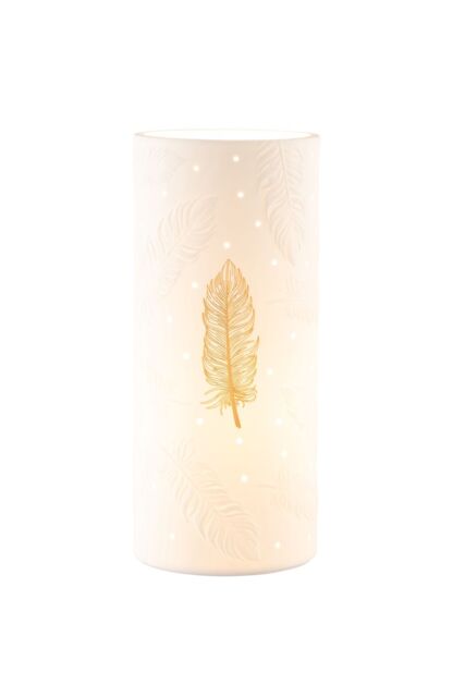 Belleek Living 'Feather' Luminaire in Ivory - Size: 10 inches - image 1