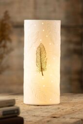 Belleek Living 'Feather' Luminaire in Ivory - Size: 10 inches - thumbnail 2