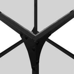 Berkfield Home Coffee Tables with Transparent Glass Top 2 pcs 40x40x40 cm Steel - Size: 40 x 40 x 40 cm - thumbnail 8