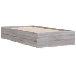 Berkfield Home Bed Frame with Drawers without Mattress Grey Sonoma 100x200 cm - thumbnail 4