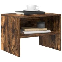 Berkfield Home Classic Bedside Cabinet Smoked Oak 40x30x30 cm Engineered Wood in Brown - Size: 40 x 30 x 30 cm - thumbnail 4