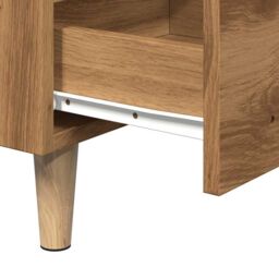 Berkfield Home Bedside Cabinet Artisan Oak 40x35x69 cm Engineered Wood in Brown - Size: 40 x 35 x 69 cm - thumbnail 7